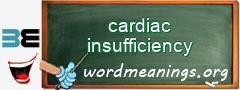 WordMeaning blackboard for cardiac insufficiency